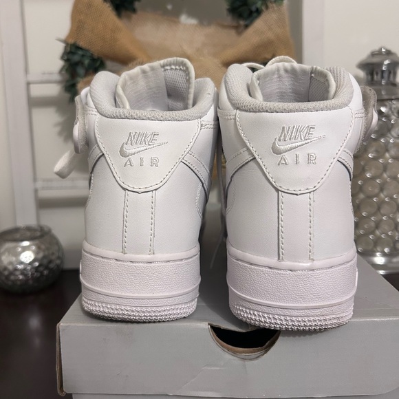 Nike All-White Air Force 1 High-Tops - Picture 6 of 6
